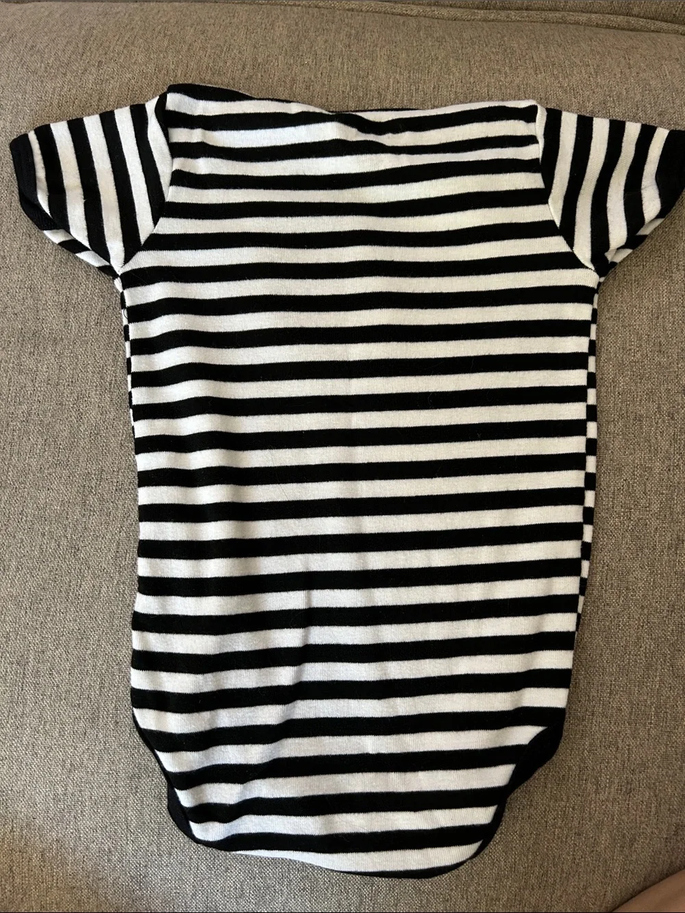 Johnny Cash Folsom Prison 1968 Striped Baby Onesie - Black & White 12-18 mos